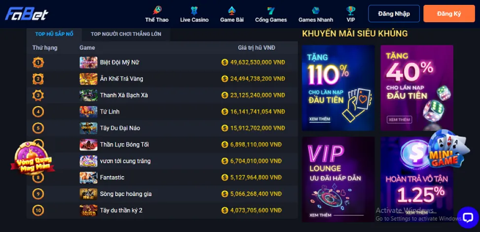 Giải đấu slot game go666 win